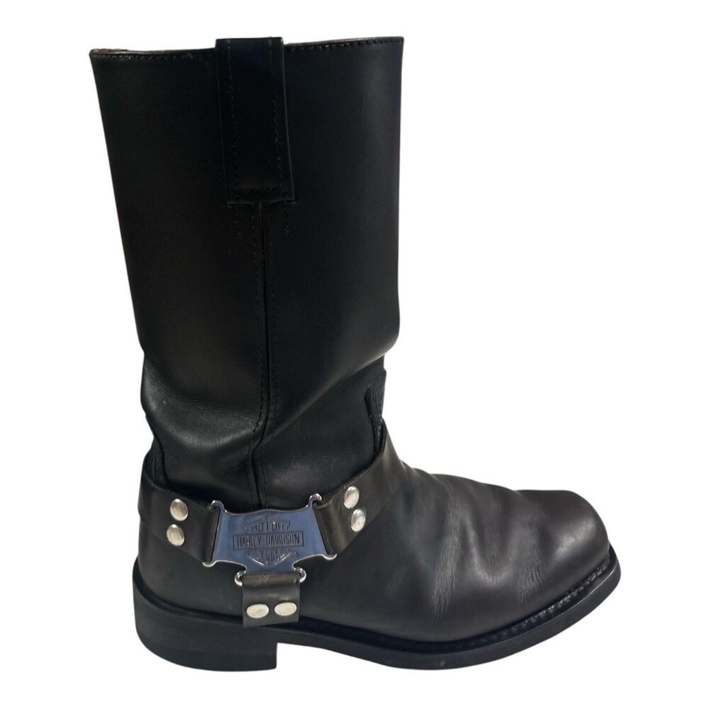Harley Davidson Iroquois Hi D97386 Men’s 10.5 Leather Harness Motorcycle Boots - Picture 5 of 16